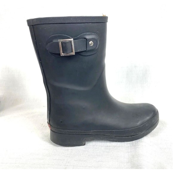 Chooka Delridge Fleece Lined Mid Calf Waterproof Rain Boots Womens Size 7 Black - Picture 7 of 16